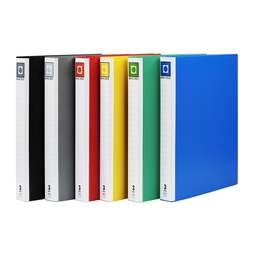 PP 三孔 1″ 圓型夾(加厚板)A4|LC‑9003