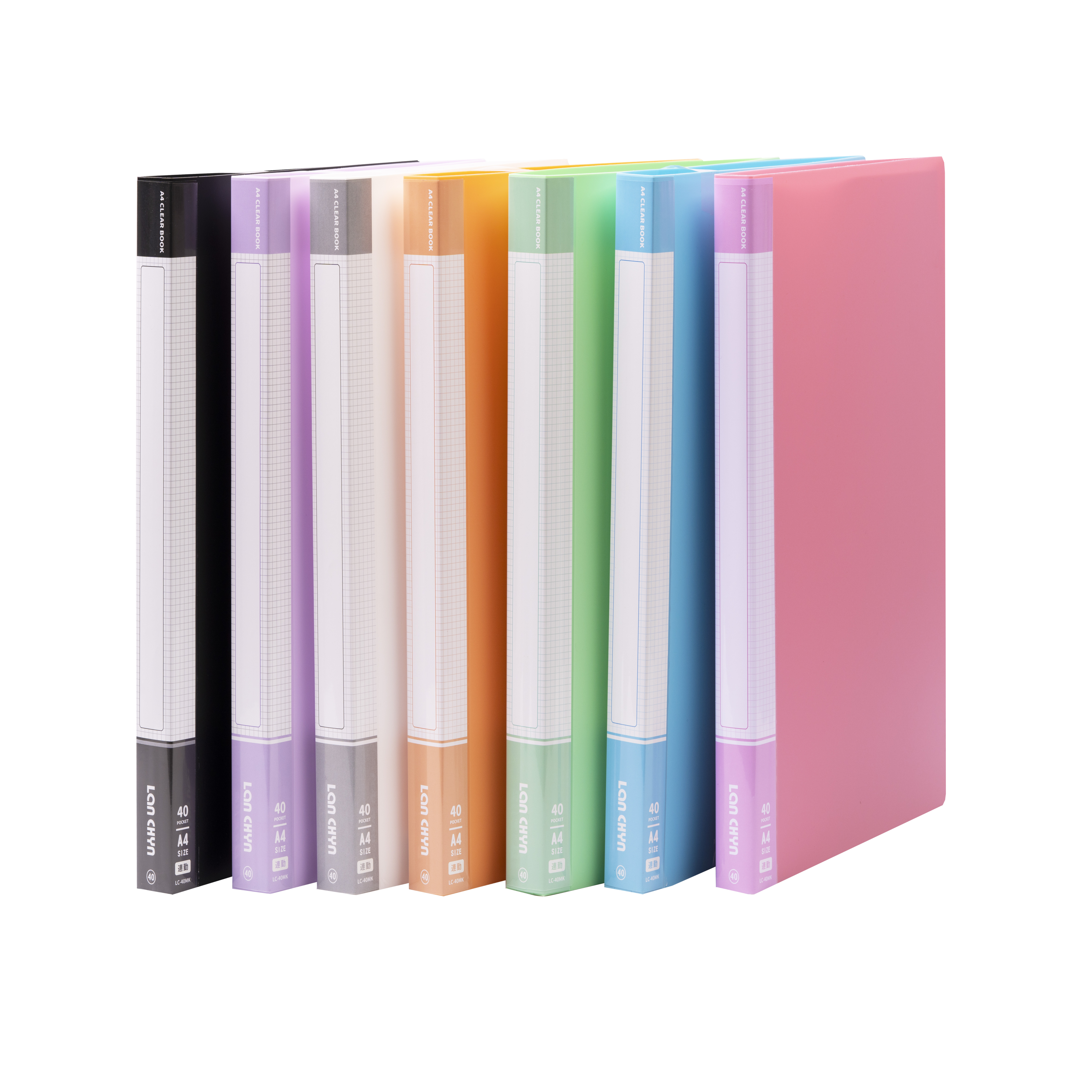 PP 60入資料簿（粉彩色系／內頁加厚）A4｜LC-60MK