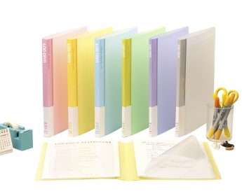 PP 6入文件套(果凍色系)A4｜LC-006｜連勤文具LAN CHYN